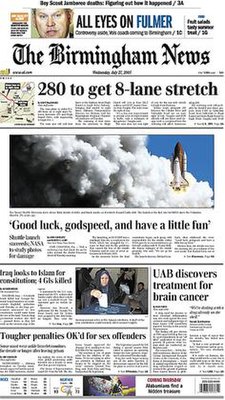 The Birmingham News pdf front page